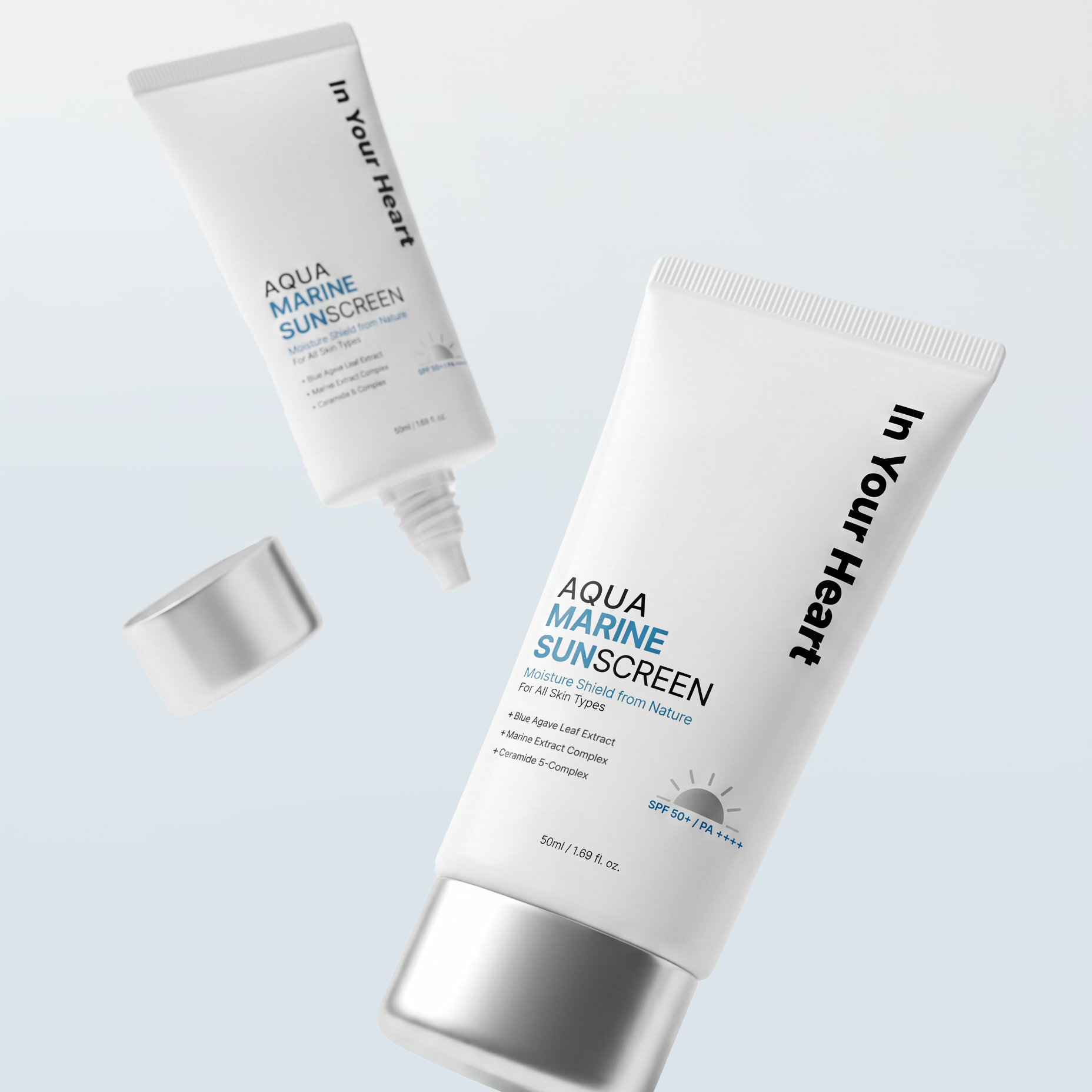 In Your Heart Aqua Marine Sunscreen double