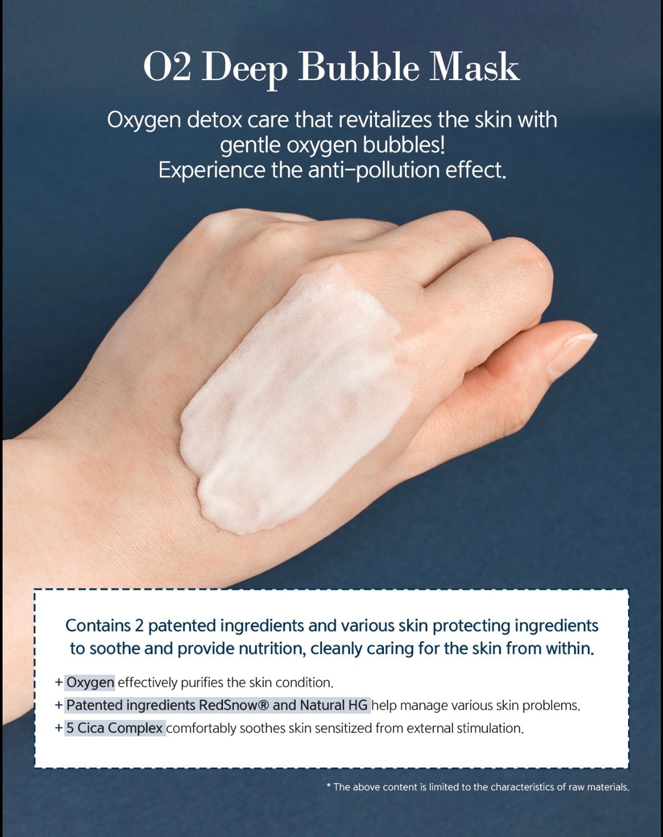 O2 Deep Bubble Mask 500ml