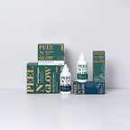 Peel N Glow skincare products on a white background