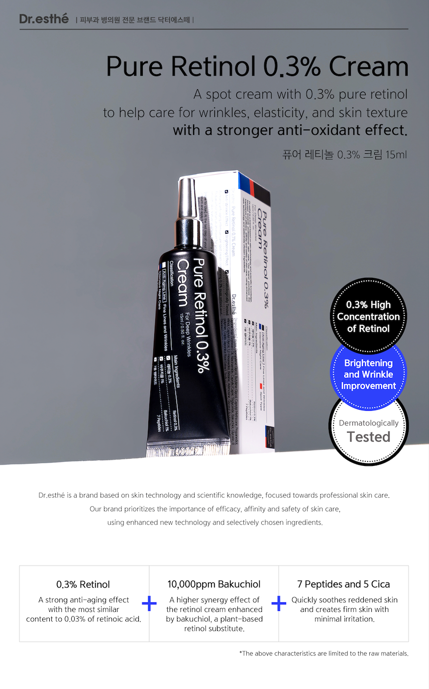 Dr. Esthe Pure retinol 0.3% Cream 15 ml