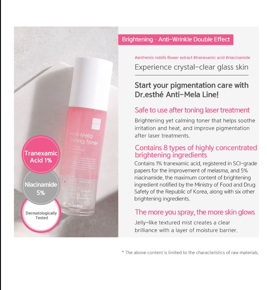 Dr. Esthe Anti-Mela Toning Toner 100ml