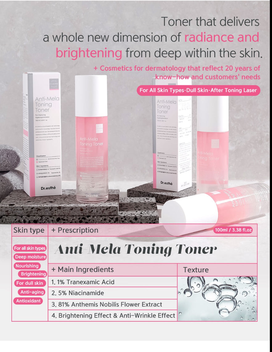 Dr. Esthe Anti-Mela Toning Toner 100ml