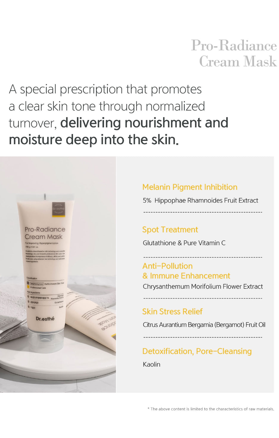 Dr. Esthe Pro Radiance Cream Mask