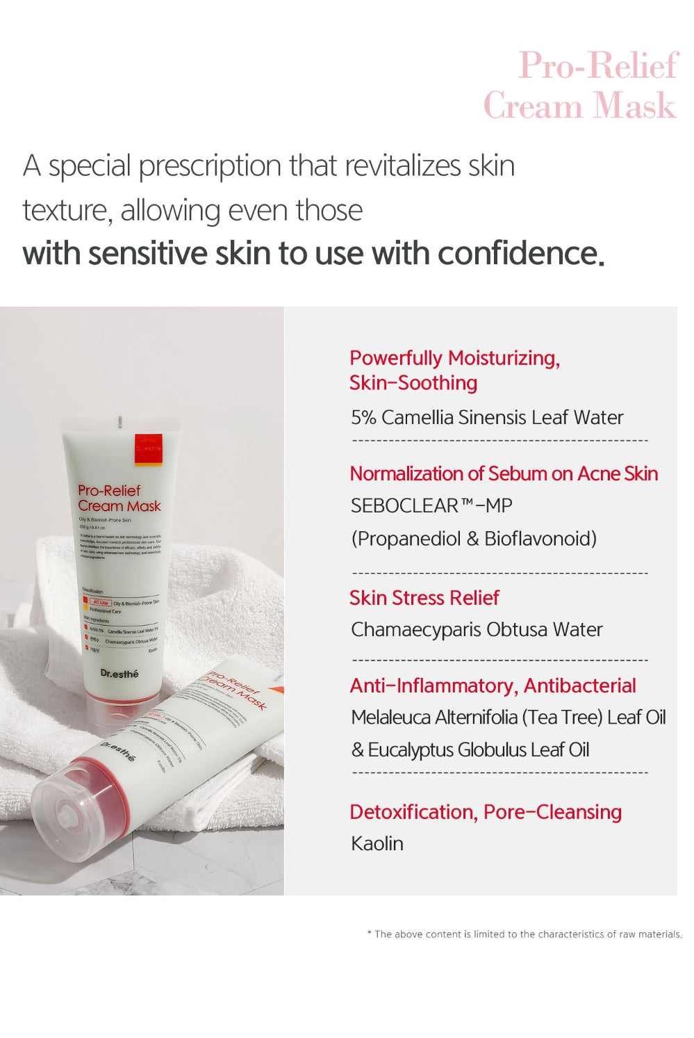 Dr. Esthe Pro Relief Cream Mask