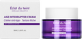 Éclat du teint Dermacosmetic Age Interrupter Cream packaging with purple jar and white box.