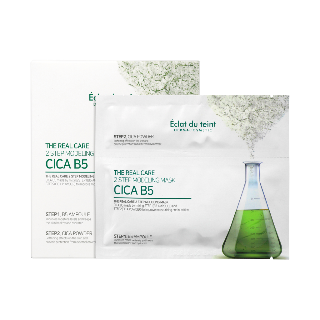Éclat du teint The Real Care 2 Step CICA B5 Modeling mask 5 pcs